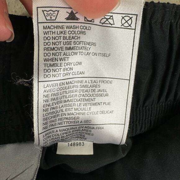 Nike Black Elastic Waist Straight Leg Lightweight Track Pants Size M - Picture 8 of 8